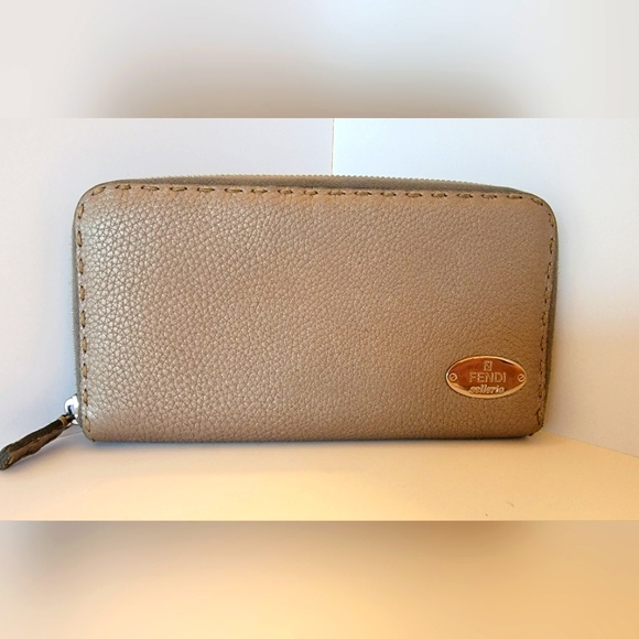 Fendi Handbags - COA FENDI Selleria Leather Continental Wallet.